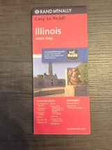 Illinois State Map Rand McNally 2014 Edition - £11.95 GBP