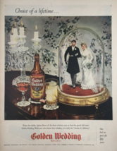 1945 Golden Wedding Blended Whiskey Grain Neutral Spirit Vintage Print Ad - £11.14 GBP