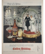 1945 Golden Wedding Blended Whiskey Grain Neutral Spirit Vintage Print Ad - £11.16 GBP