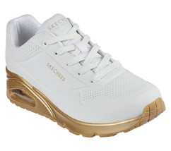 Women&#39;s Skechers Uno Gold Soul Casual Shoes, 155592 /WGD Multi Sizes White/Gold - £75.11 GBP