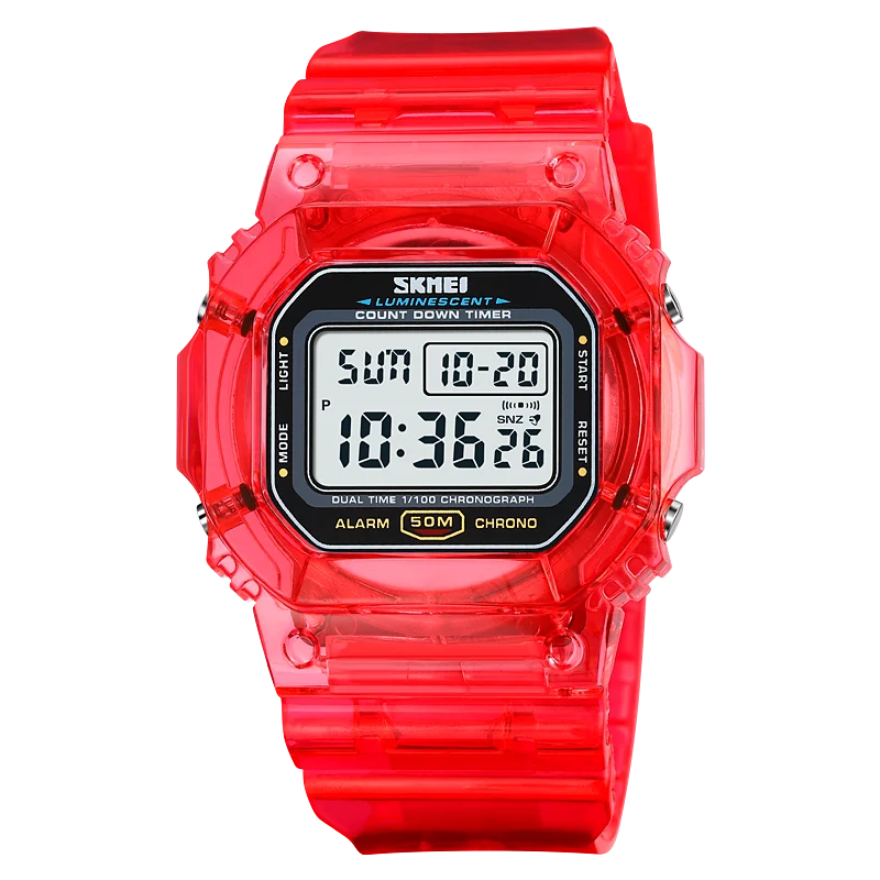 Back Light Display Stopwatch Digital Watches Mens 5Bar Waterproof Multif... - $23.24