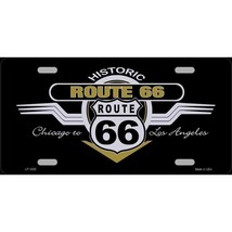 Route 66 Chicago to Los Angeles Metal Novelty License Plate - £7.06 GBP