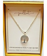 Kohl&#39;s Juilliet Silver Plate Tree Of Life Mother Of Pearl Silver Necklac... - $35.71 CAD