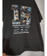 Supernatural T Shirt Thank You For The Memories 15 Years 2005 2022 Crew ... - $17.52