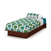 Twin size Platform Bed Frame in Royal Cherry Wood Finish - $255.69