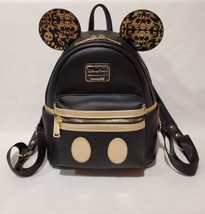 Loungefly Disney Pirates of the Carribean Mickey Mouse Backpack Black & Gold - $173.25