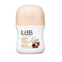 LdB Cream Rich Jasmine &amp; Shea Antiperspirant Deodorant Roll On 60m/ 2.0 ... - £7.11 GBP