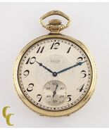 Elgin Antique Open Face Gold Filled Pocket Watch Gr 345 Size 12 17 Jewel - $10,912.42 MXN
