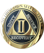 AA Medallion Elegant Black Gold &amp; Silver Plated Years 1 - 45 Bi-Plate - €13,11 EUR