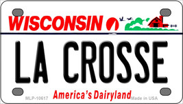 La Crosse Wisconsin Novelty Mini Metal License Plate Tag - £11.67 GBP