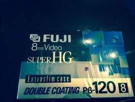SEALED 8 mm SUPER HG FUJI Video Cassette Tape Film P6-120 8mm 120 - $9.90