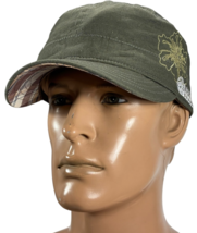 Martin Saddlery cotton cadet hat adjustable olive green w/brown plaid un... - $179.46 MXN
