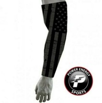 Baseball Basketball Football Sports Compression Arm Sleeve USA Flag Black - £6.25 GBP
