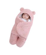 Baby Sleeping Bag Warm Fleece Hooded Swaddle Blanket Sleepwear For Newborn - £19.65 GBP+