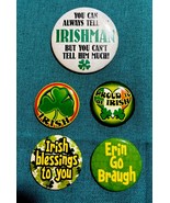 SET OF Five VINTAGE 1970&#39;S IRISH PINS ST. PATRICK&#39;S DAY - $145.70 MXN
