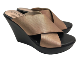 Charles by Charles David Copper Wedge Sandals, Women&#39;s Size 5.5M - $23.74