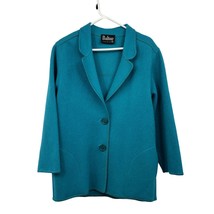 Vintage Dalton Jacket Womens M Used Turquoise Wool - £30.15 GBP