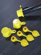 3-Pack Blitz Spout Caps +3 Free Yellow Gas Can Vents Worth $5.15 Blow Out Sale!! - £11.27 GBP