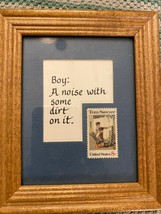 Tom Sawyer 8 Cent Stamp - Mnh Framed Art- Boy: A Noise With Some Dirt On It - £8.24 GBP