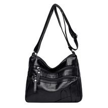 Vintage Solid Color PU Leather Women Shoulder Bags Messenger Bags Fashion Multi- - £29.64 GBP