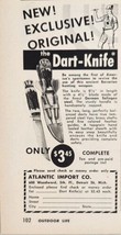1955 Print Ad The Dart German Steel Knife Sportsmen Atlantic Import Detroit,MI - £7.06 GBP