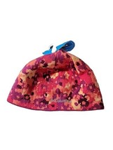 Columbia girls reversible Beenie NWT red with flower/polka dot design versatile - $9.49