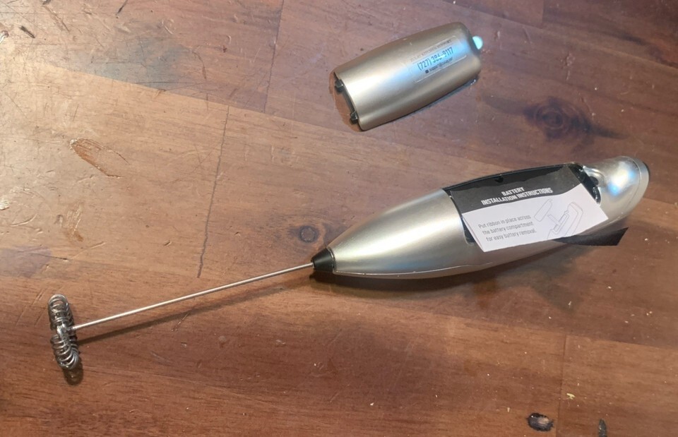 Zulay Kitchen Powerful Milk Frother Wand - Mini Milk Frother Handheld Stainless Item image 2