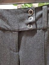 DKNY Women&#39;s Gray Wide Leg Zipper Front Slash Pockets Casual Pants Size 8 - $45.00