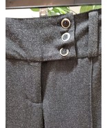DKNY Women&#39;s Gray Wide Leg Zipper Front Slash Pockets Casual Pants Size 8 - £35.86 GBP