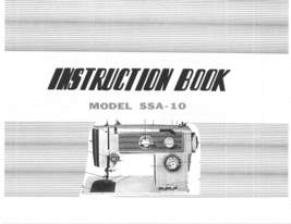 Kingston SSA-10 Instruction Book sewing machine Hard Copy - $12.99