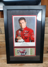 Authentic Auto Gil de Ferran Indy 500 Hero Picture Framed W Indy 500 Ticket - £58.98 GBP