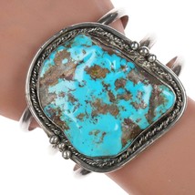 7.25&quot; Vintage Navajo sterling and turquoise bracelet - $796.95