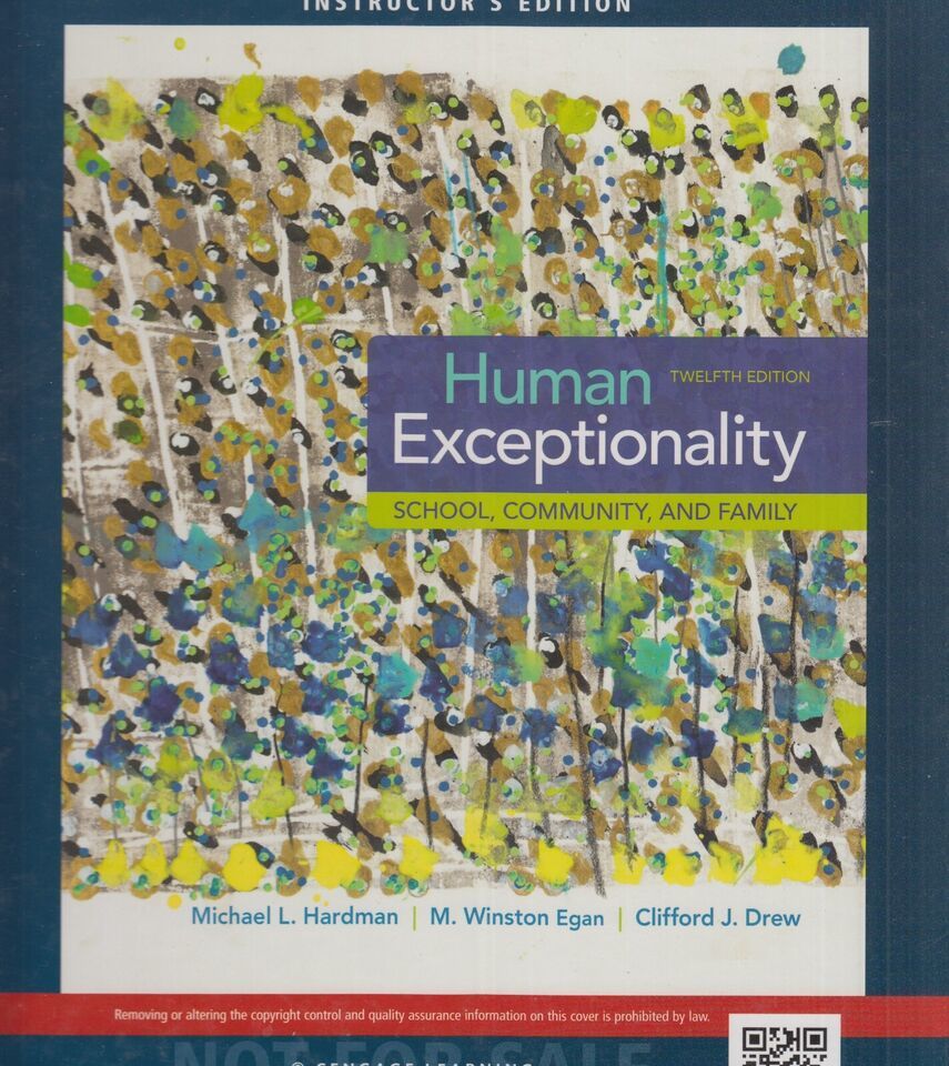 School, Community, and Family 12th ED. INSTRUCTOR&#39;S EDITION by Hardman etc - $35.27
