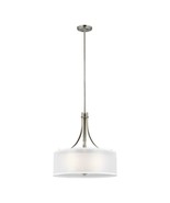Open Box - Sea Gull Lighting Elmwood Park 3-Light Brushed Nickel Pendant - $227.69