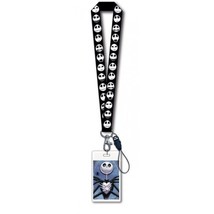 The Nightmare Before Christmas Jack Faces 18&quot; Lanyard w/ Card Holder NEW... - £6.89 GBP