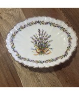 Vintage Sadler England Trinket Dish Purple &amp; Blue Floral Ceramic 6.26”x5” - €9,88 EUR