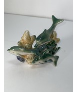 Vintage 1950 s Lusterware Dolphins Fish Aquarium Decor - $49.95