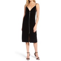 7 For All Mankind velvet midi dress in Black - size L - £47.26 GBP