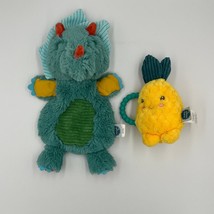 Mary Meyer Sweetie Pineapple Rattle and Pebblesaurus Lovey Plush - £23.38 GBP