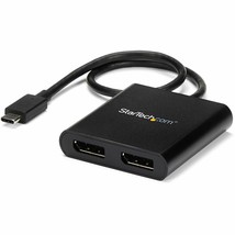 StarTech.com USB-C to Dual DisplayPort 1.2 Adapter, USB Type-C Multi-Monitor MST - £62.35 GBP