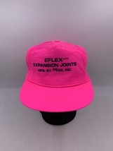 Vintage Neon Pink Snapback Cap Eflex Expansion Joints Adjustable One Size - £12.69 GBP