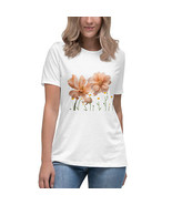 New Bella + Canvas Womens Relaxed Tee Shirt Floral Short Sleeve Crew Neck - £13.70 GBP+
