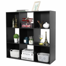 3 Tier 9-Cube Cabinet Storage Organizer Wooden Bookcase Shelving Home Decor - £83.12 GBP