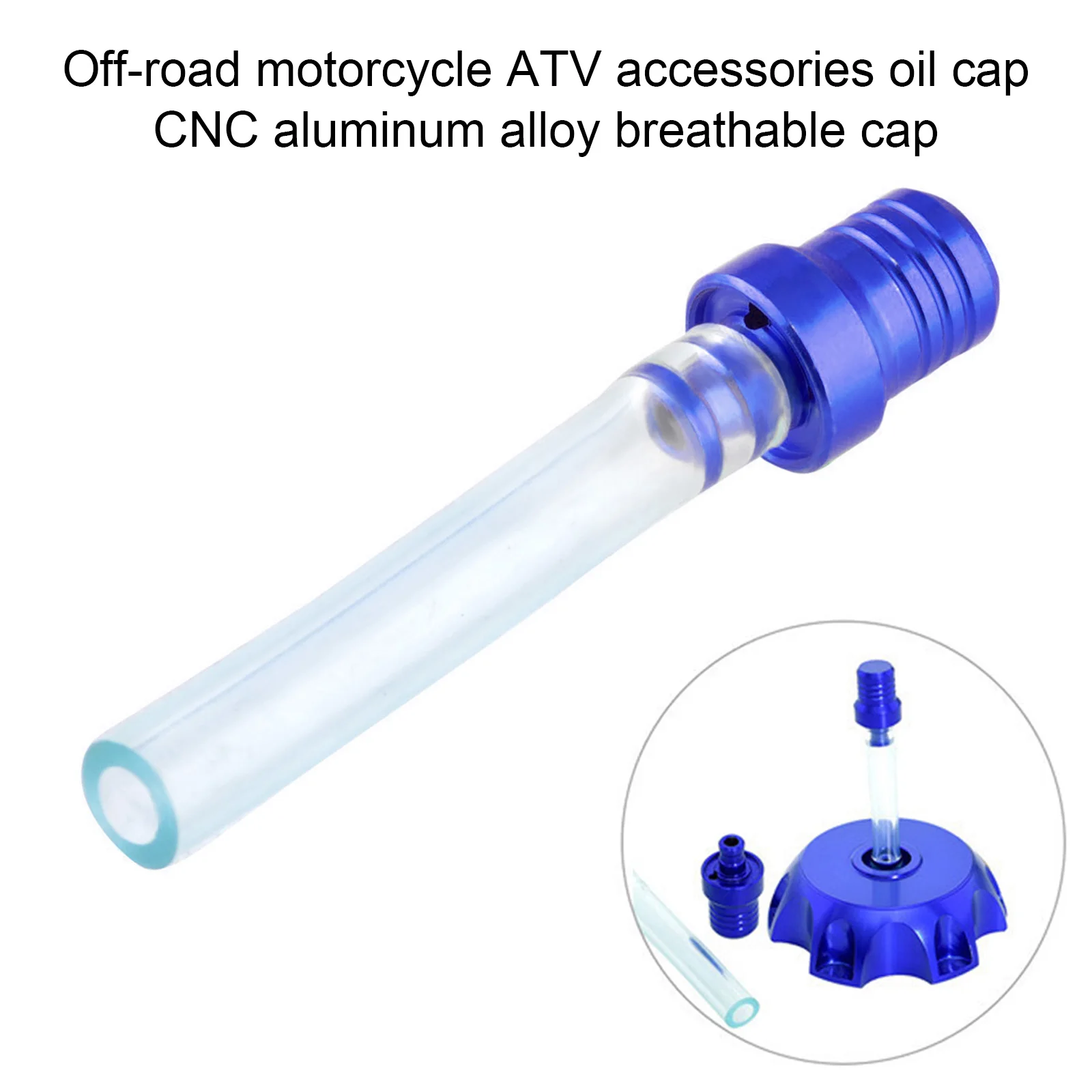 Motorcycle Gas Fuel Cap 2 Way Valves Vent Breather Hoses Tubes For Motocross A - £9.88 GBP