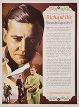 1925 Print Ad Silent Movie &quot;Womanhandled&quot; Starring Richard Dix Paramount Picture - £43.75 GBP