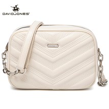 David Jones Embroidery Women  Bag PU Leather Female Crossbody Bag 2023  Designer - £85.37 GBP