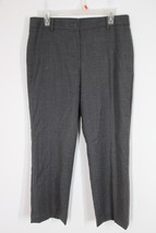 Talbots 10 Gray Wool Stretch Signature Straight Trousers Pants Lined Hemmed - £20.49 GBP