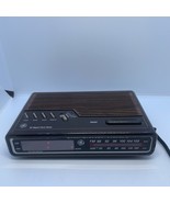 VINTAGE General Electric Digital Clock Radio 7-4612B Simulated Wood Grai... - €19,84 EUR
