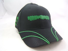 Cougar Concrete Hat Black Green Hook Loop Baseball Cap - £11.53 GBP