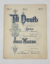 Til Death (You Are My All) Lontananza Mazzoni Angelo Mascheroni Sheet Music Vtg - $94.05